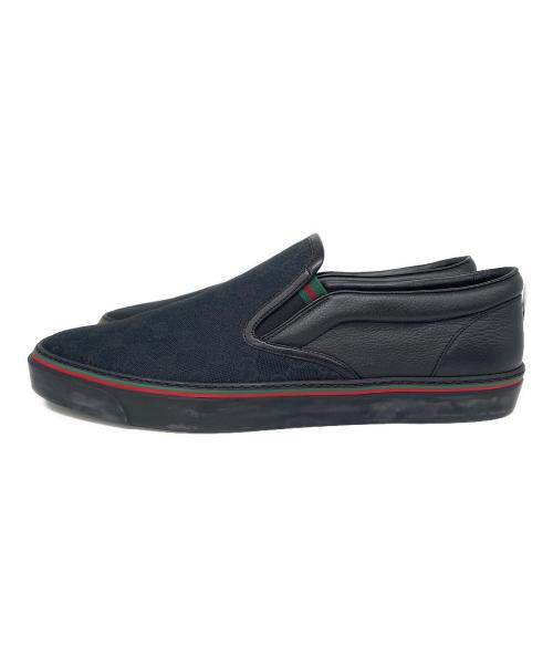 GUCCI（グッチ）GUCCI (グッチ) ローカットスニーカー ブラック サイズ:14.5の古着・服飾アイテム