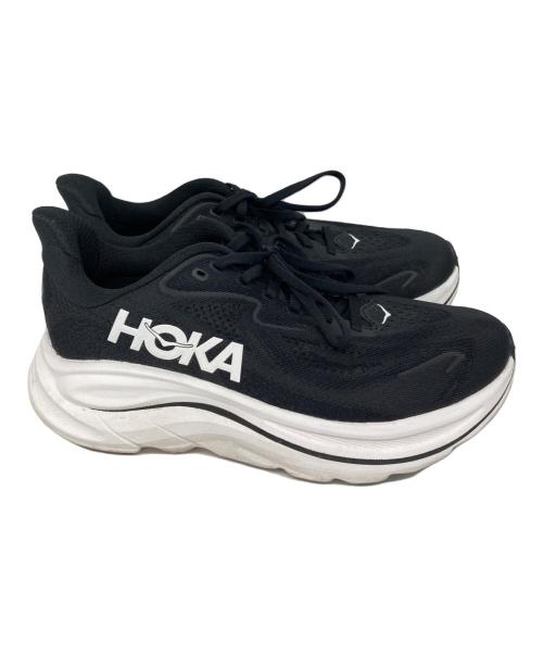 HOKA（ホカ）HOKA (ホカ) CLIFTON 10 ブラック×ホワイト サイズ:23.5cmの古着・服飾アイテム