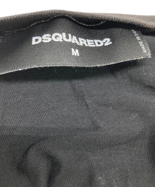 DSQUARED2（ディースクエアード）DSQUARED2 (ディースクエアード) 半袖カットソー ブラック サイズ:Ｍの古着・服飾アイテム