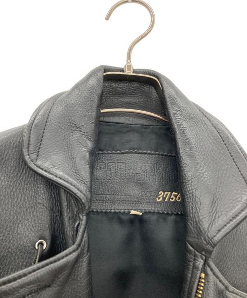 KADOYA（カドヤ）KADOYA (カドヤ) レザーライダースジャケット ブラック サイズ:Lの古着・服飾アイテム