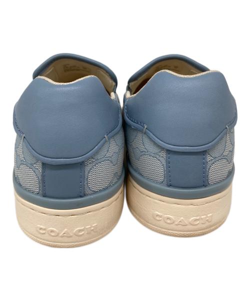 COACH（コーチ）COACH (コーチ) スリッポン スカイブルー×ベージュ サイズ:26cmの古着・服飾アイテム