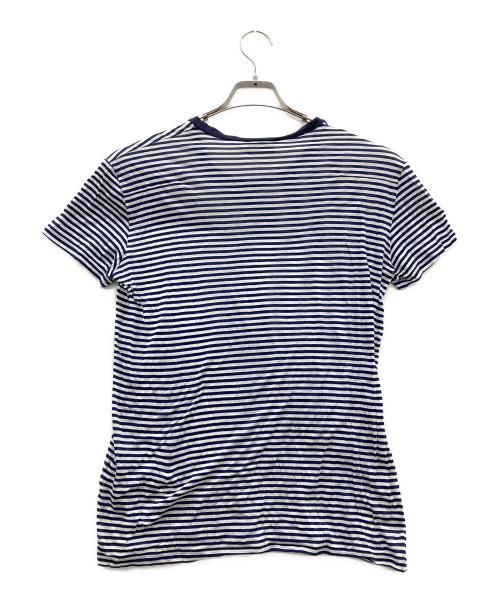 Dior（ディオール）Dior (ディオール) ボーダーTシャツ ネイビー×ホワイト サイズ:Ｍの古着・服飾アイテム