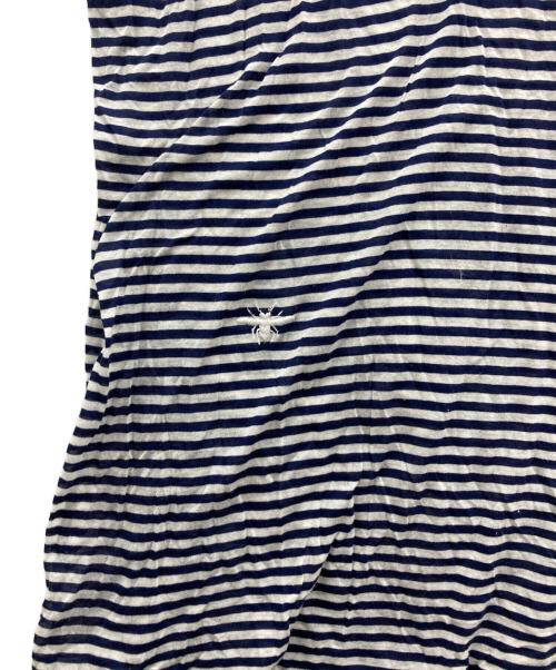Dior（ディオール）Dior (ディオール) ボーダーTシャツ ネイビー×ホワイト サイズ:Ｍの古着・服飾アイテム