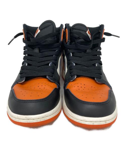 NIKE（ナイキ）NIKE (ナイキ) AIR JORDAN1 RETORO HIGH OG ブラック×オレンジ サイズ:26cmの古着・服飾アイテム