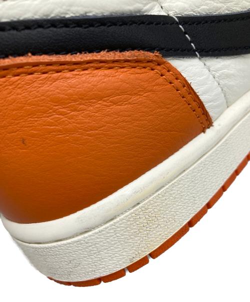 NIKE（ナイキ）NIKE (ナイキ) AIR JORDAN1 RETORO HIGH OG ブラック×オレンジ サイズ:26cmの古着・服飾アイテム