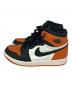 NIKE (ナイキ) AIR JORDAN1 RETORO HIGH OG ブラック×オレンジ サイズ:26cm：15000円