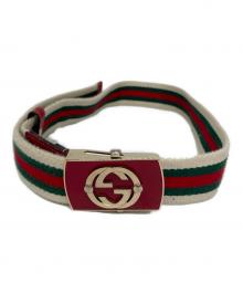 GUCCI（グッチ）の古着「ガチャベルト」｜レッド×グリーン