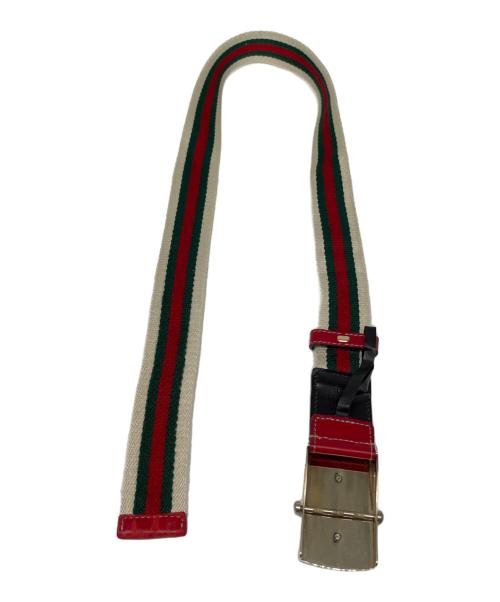 GUCCI（グッチ）GUCCI (グッチ) ガチャベルト レッド×グリーンの古着・服飾アイテム