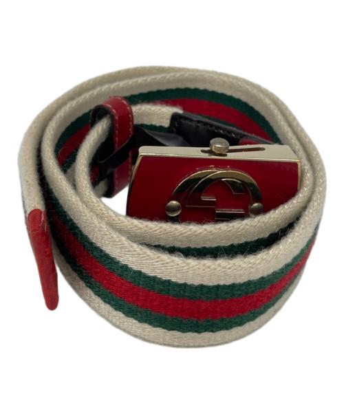 GUCCI（グッチ）GUCCI (グッチ) ガチャベルト レッド×グリーンの古着・服飾アイテム