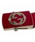 中古・古着 GUCCI (グッチ) ガチャベルト レッド×グリーン：5000円