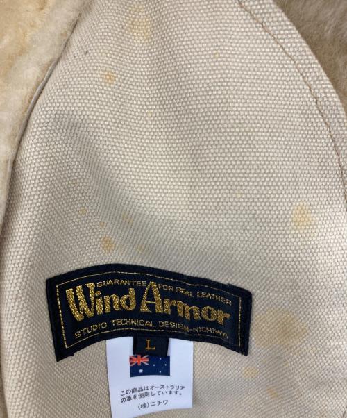 Wind Armor（ウィンドアーマー）Wind Armor (ウィンドアーマー) ムートンジャケット カーキ サイズ:Lの古着・服飾アイテム