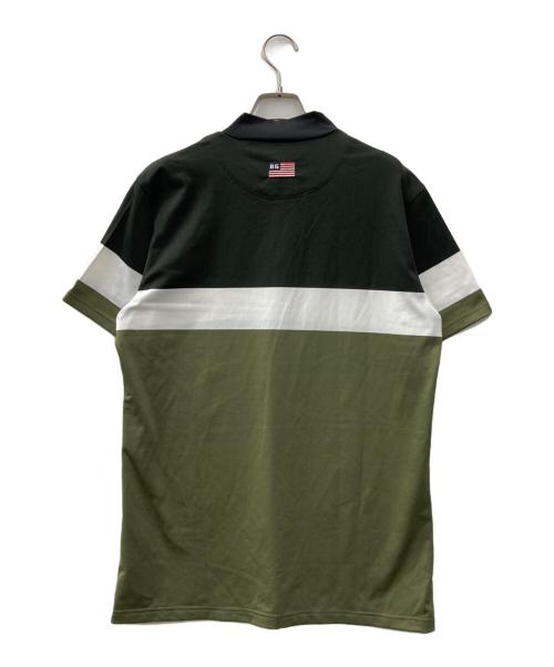 BRIEFING（ブリーフィング）BRIEFING (ブリーフィング) ゴルフウェア(トップス) ブラック×ホワイト×オリーブ サイズ:SIZE Lの古着・服飾アイテム