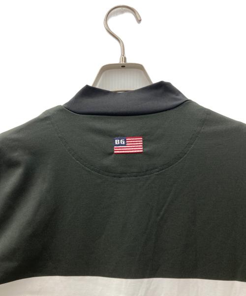 BRIEFING（ブリーフィング）BRIEFING (ブリーフィング) ゴルフウェア(トップス) ブラック×ホワイト×オリーブ サイズ:SIZE Lの古着・服飾アイテム
