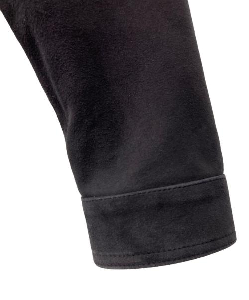 EMMETI（エンメティ）EMMETI (エンメティ) スエード スタンドカラー ブルゾン ネイビー サイズ:SIZE 48の古着・服飾アイテム