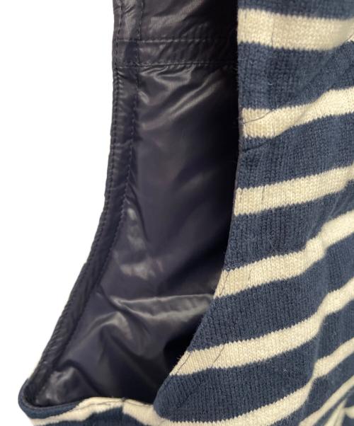 BURBERRY BLUE LABEL（バーバリー ブルー レーベル）BURBERRY BLUE LABEL (バーバリー ブルー レーベル) リバーシブルベスト ネイビー×ホワイト サイズ:38の古着・服飾アイテム