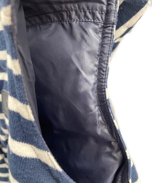 BURBERRY BLUE LABEL（バーバリー ブルー レーベル）BURBERRY BLUE LABEL (バーバリー ブルー レーベル) リバーシブルベスト ネイビー×ホワイト サイズ:38の古着・服飾アイテム