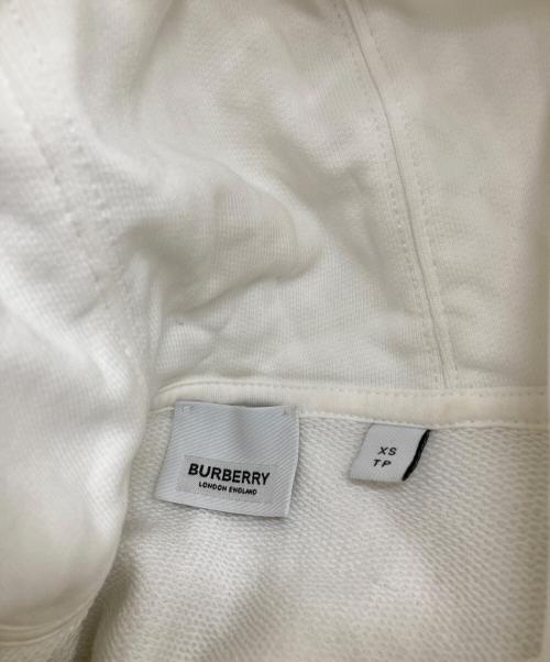 BURBERRY（バーバリー）BURBERRY (バーバリー) ノバチェック切替プルオーバーパーカ ホワイト×ブラウン サイズ:XSの古着・服飾アイテム