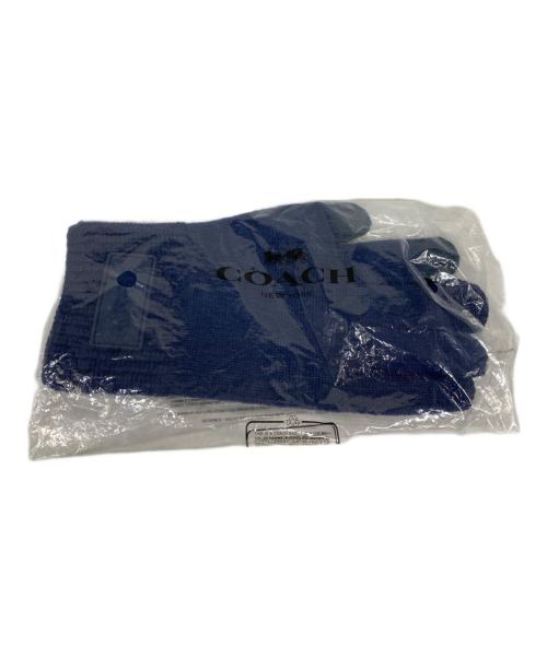 COACH（コーチ）COACH (コーチ) ニットグローブ ネイビー 未使用品の古着・服飾アイテム
