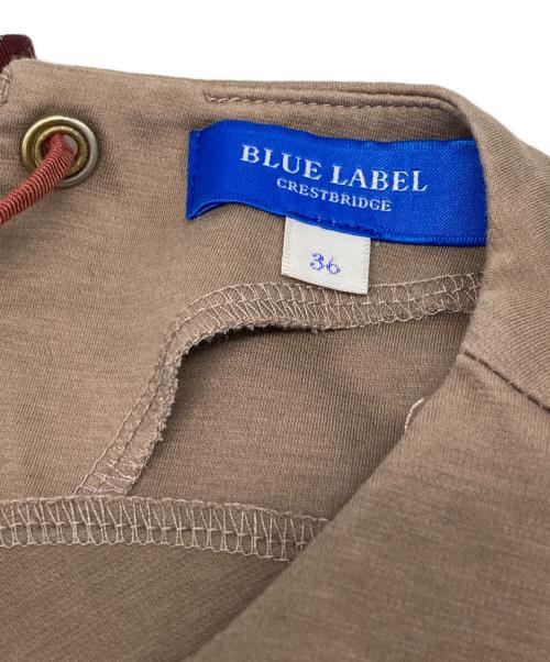 BLUE LABEL CRESTBRIDGE（ブルーレーベルクレストブリッジ）BLUE LABEL CRESTBRIDGE (ブルーレーベルクレストブリッジ) ノースリーブワンピース ブラウン サイズ:Ｍの古着・服飾アイテム