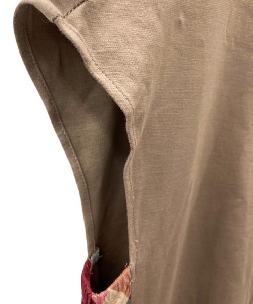 BLUE LABEL CRESTBRIDGE（ブルーレーベルクレストブリッジ）BLUE LABEL CRESTBRIDGE (ブルーレーベルクレストブリッジ) ノースリーブワンピース ブラウン サイズ:Ｍの古着・服飾アイテム