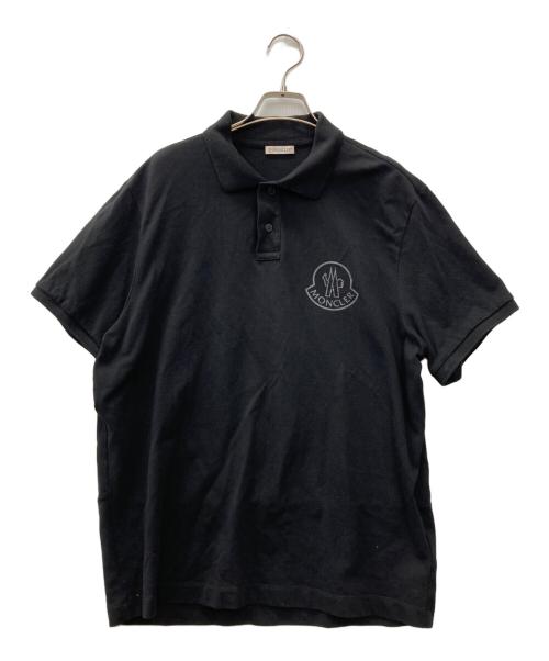 MONCLER（モンクレール）MONCLER (モンクレール) 半袖ポロシャツ ブラック サイズ:XLの古着・服飾アイテム