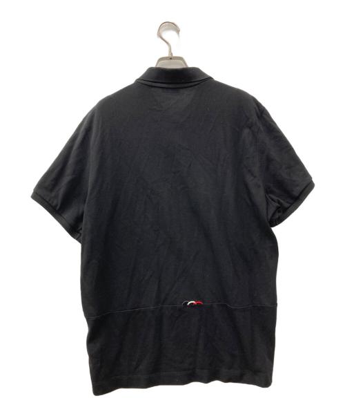 MONCLER（モンクレール）MONCLER (モンクレール) 半袖ポロシャツ ブラック サイズ:XLの古着・服飾アイテム