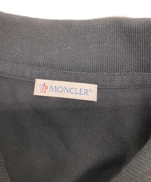 MONCLER（モンクレール）MONCLER (モンクレール) 半袖ポロシャツ ブラック サイズ:XLの古着・服飾アイテム