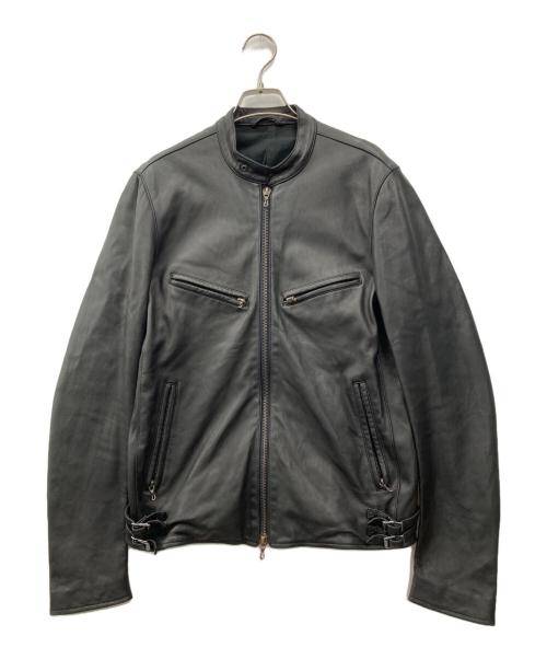 ATTACHMENT（アタッチメント）ATTACHMENT (アタッチメント) レザージャケット ブラック サイズ:3の古着・服飾アイテム