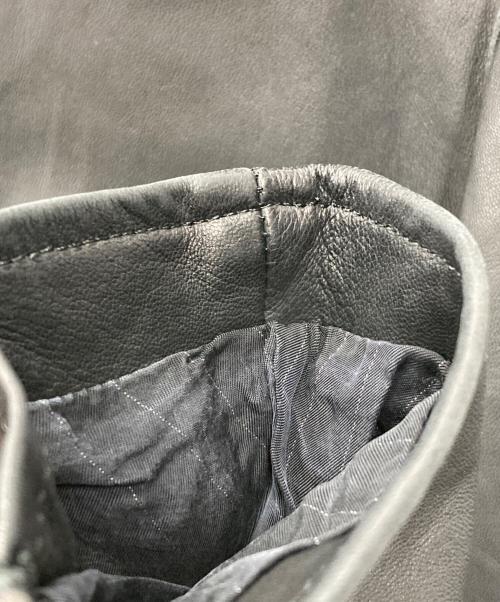 ATTACHMENT（アタッチメント）ATTACHMENT (アタッチメント) レザージャケット ブラック サイズ:3の古着・服飾アイテム