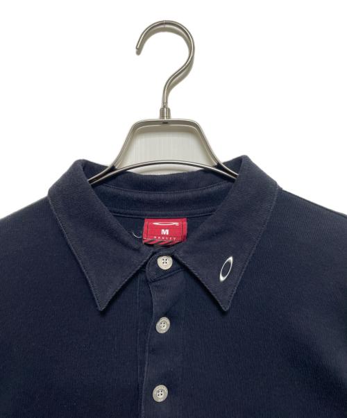 OAKLEY（オークリー）OAKLEY (オークリー) 長袖ポロシャツ ネイビー サイズ:Mの古着・服飾アイテム