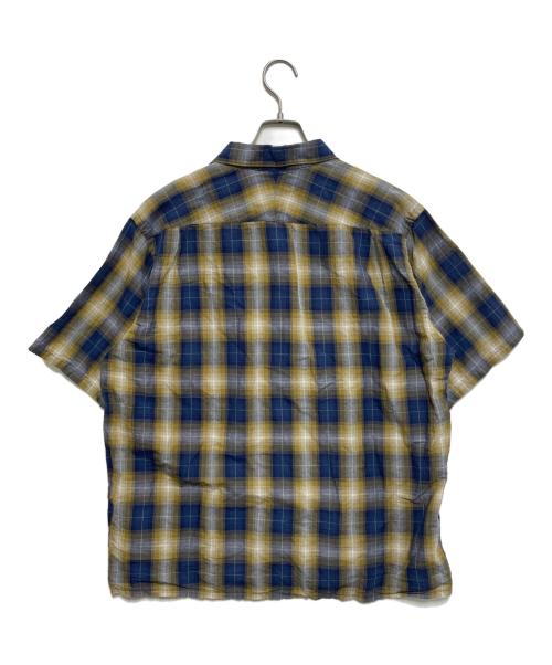PENDLETON（ペンドルトン）PENDLETON (ペンドルトン) 半袖シャツ イエロー×ネイビー サイズ:Lの古着・服飾アイテム