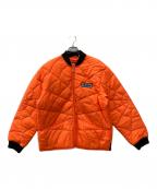 SUPREMEシュプリーム）の古着「Spider web Quilted Work Jacket」｜オレンジ