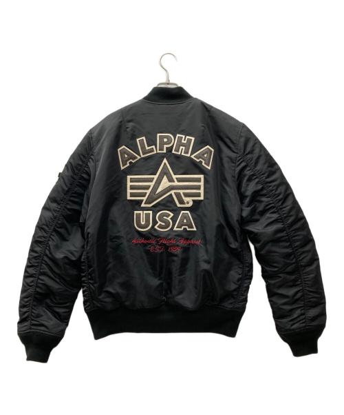 ALPHA（アルファ）ALPHA (アルファ) MA-1ジャケット ブラック サイズ:XLの古着・服飾アイテム