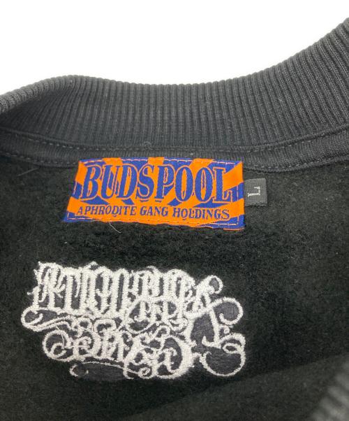 BUDSPOOL（バッズプール）BUDSPOOL (バッズプール) AGH CREW NECK SWEAT ブラック サイズ:Lの古着・服飾アイテム