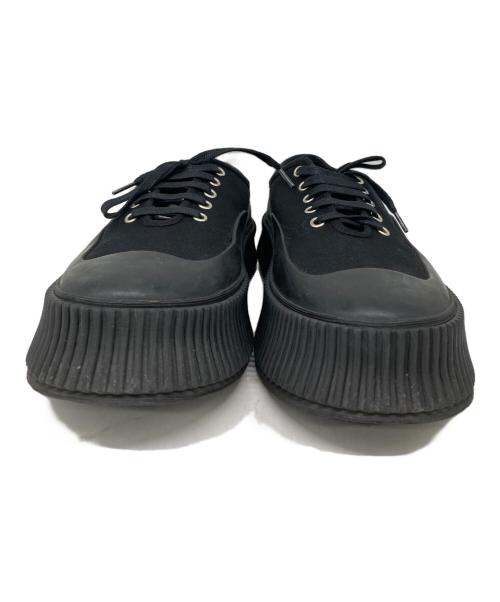 JIL SANDER（ジルサンダー）JIL SANDER (ジルサンダー) プラットフォームスニーカー ブラック サイズ:28cmの古着・服飾アイテム