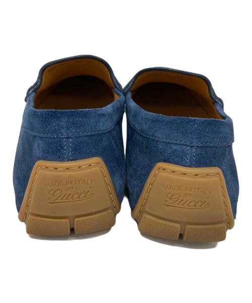 GUCCI（グッチ）GUCCI (グッチ) ドライビングシューズ ブルー サイズ:size　8の古着・服飾アイテム