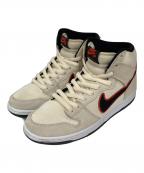 NIKEナイキ）の古着「Nike SB Dunk High "San Francisco Giants/Coconut Milk and Black"(ナイキ SB ダンク ハイ "サンフランシスコ・ジャイアンツ/ココナッツ ミルク アンド ブラック")」｜ベージュ×ブラック