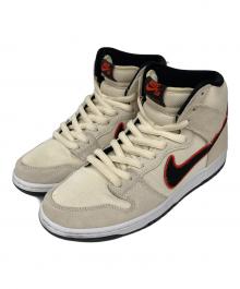 NIKE（ナイキ）の古着「Nike SB Dunk High "San Francisco Giants/Coconut Milk and Black"(ナイキ SB ダンク ハイ "サンフランシスコ・ジャイアンツ/ココナッツ ミルク アンド ブラック")」｜ベージュ×ブラック