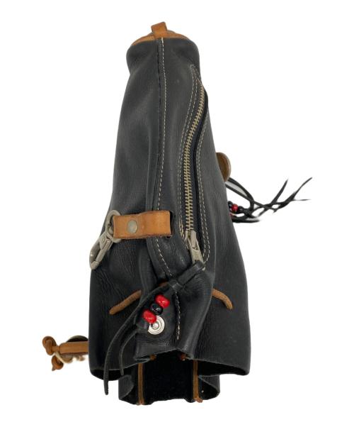 RED MOON（レッドムーン）RED MOON (レッドムーン) 巾着バッグ ブラックの古着・服飾アイテム