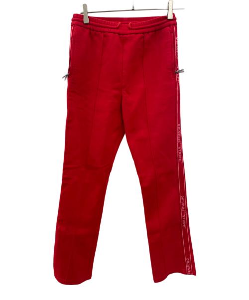 OFFWHITE（オフホワイト）OFFWHITE (オフホワイト) Side Logo Track Pants レッド サイズ:Sの古着・服飾アイテム