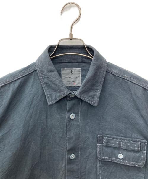 Snow peak（スノーピーク）Snow peak (スノーピーク) ワークシャツ グレー サイズ:Ｍの古着・服飾アイテム