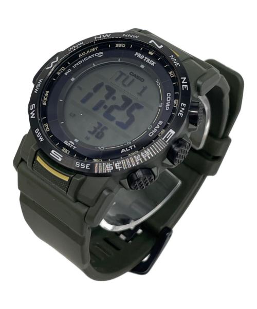 CASIO（カシオ）CASIO (カシオ) プロトレック Climber Line オリーブの古着・服飾アイテム