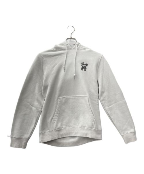 stussy（ステューシー）stussy (ステューシー) プルオーバーパーカー アイボリー サイズ:Sの古着・服飾アイテム