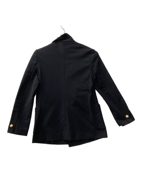 allureville（アルアバイル）allureville (アルアバイル) マットクロスダブルジャケット ネイビー サイズ:2の古着・服飾アイテム