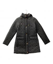 Kate Spade（ケイトスペード）の古着「Quilted Spade Flower Coat」｜ブラック