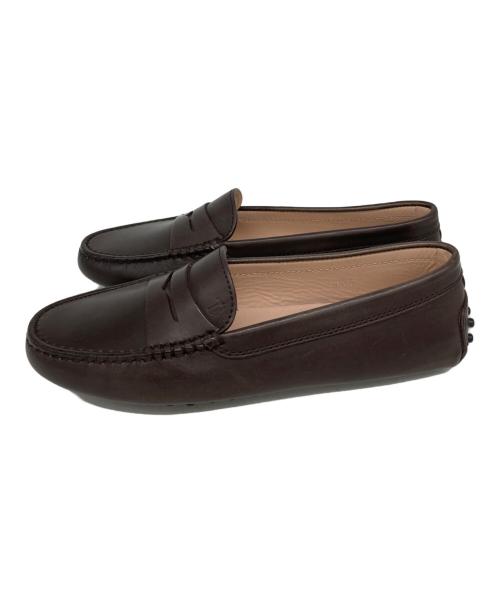 TOD'S（トッズ）TOD'S (トッズ) ローファー ブラウン サイズ:35 1/2の古着・服飾アイテム