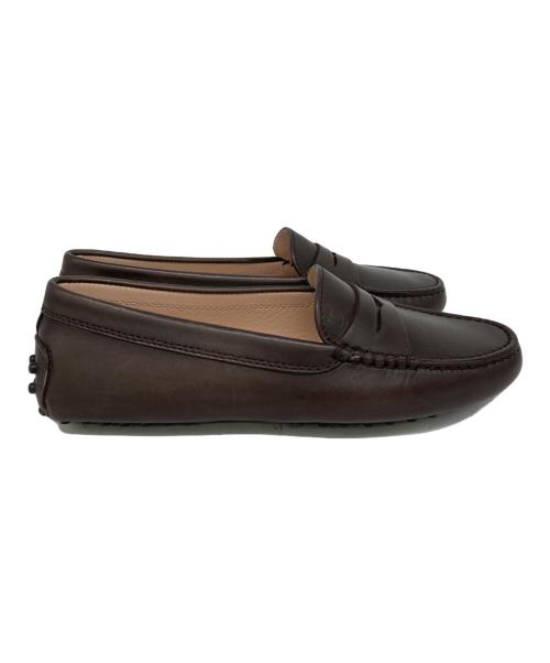 TOD'S（トッズ）TOD'S (トッズ) ローファー ブラウン サイズ:35 1/2の古着・服飾アイテム