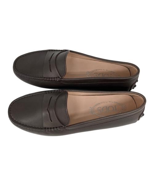 TOD'S（トッズ）TOD'S (トッズ) ローファー ブラウン サイズ:35 1/2の古着・服飾アイテム
