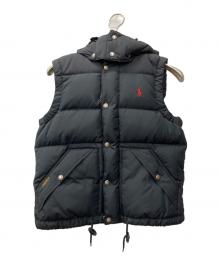 POLO RALPH LAUREN（ポロ・ラルフローレン）の古着「ダウンベスト」｜ブラック