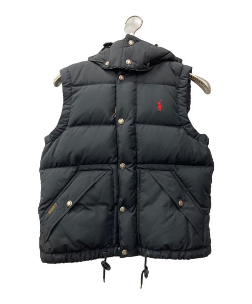POLO RALPH LAUREN（ポロ・ラルフローレン）POLO RALPH LAUREN (ポロ・ラルフローレン) ダウンベスト ブラック サイズ:Ｍの古着・服飾アイテム